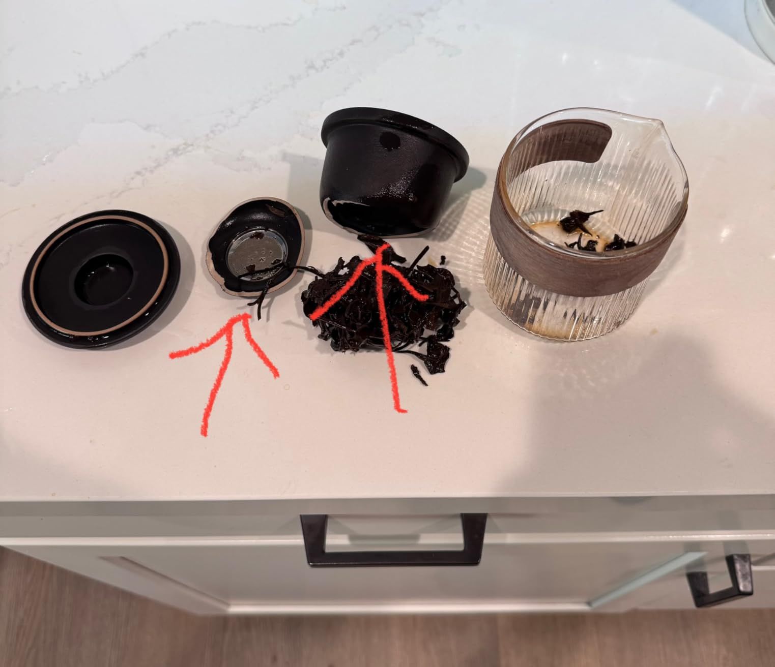 fanquare Service à Thé Vert Japonais pour Adultes, Ensembles de Thé Chinois en Céramique, Service à Thé Portable Kung Fu avec Plateau en Bambou