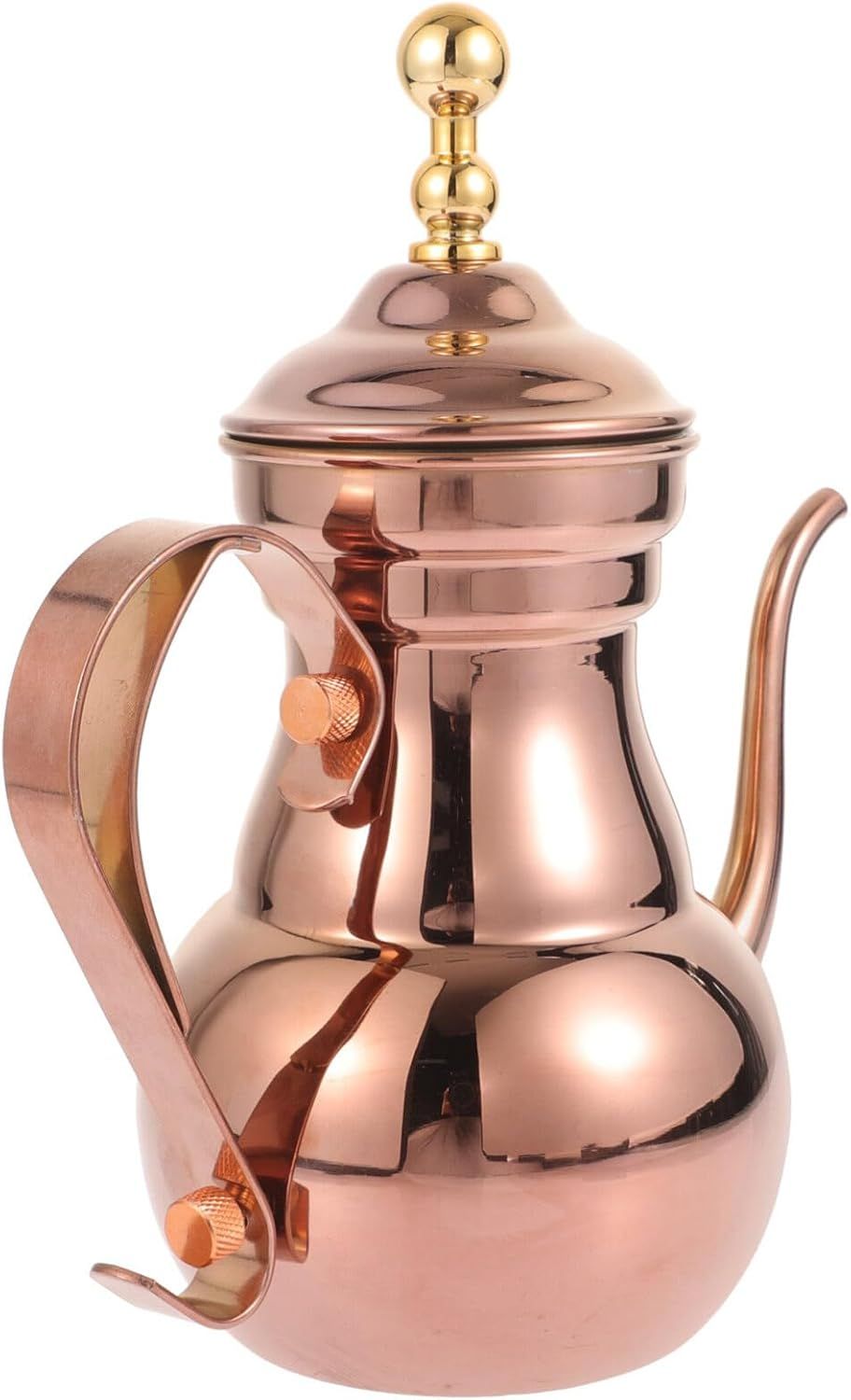 OSALADI Théière en acier inoxydable avec passoire 700 ml Style oriental Bouilloire à café Long bec étroit pour thé Maison Bureau Gastronomie