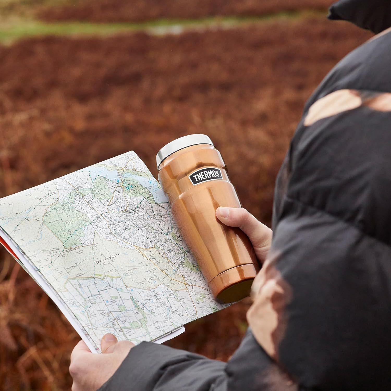 Thermos 123146T King Tumbler Mug Inox Bleu