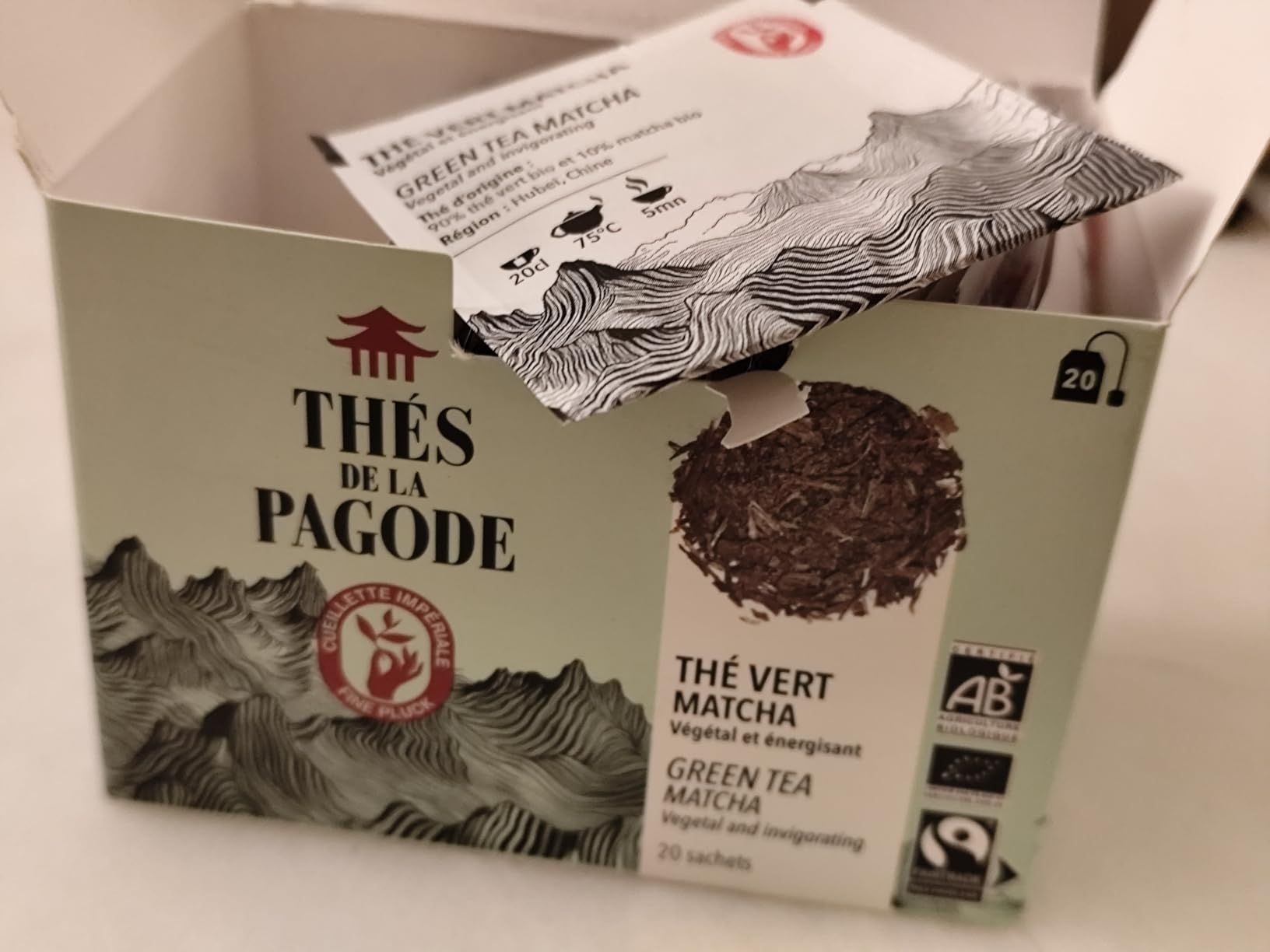 Thé vert bio au matcha - Thés de La Pagode