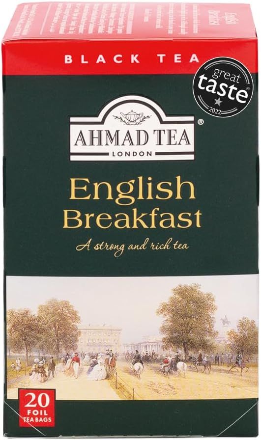Thé noir english breakfast Ahmad Tea - boîte 20 sachets
