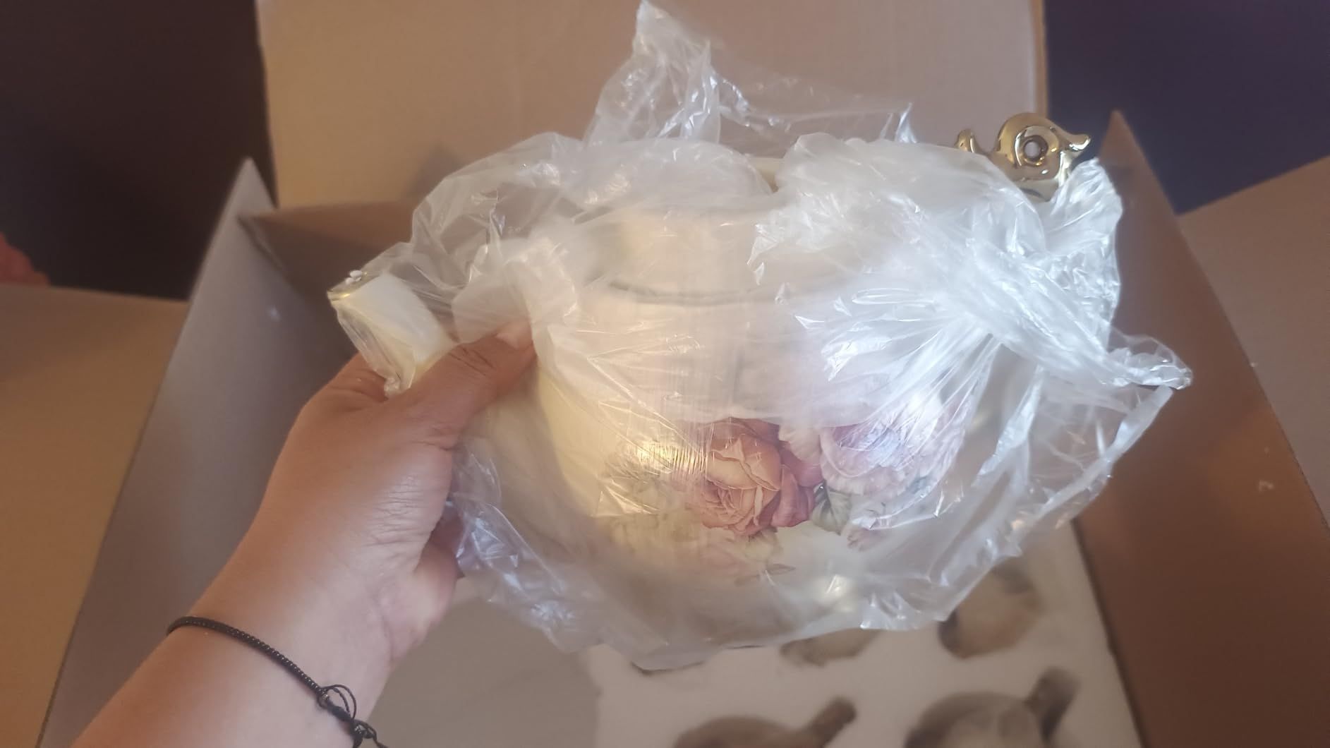 fanquare 15 Pièces Services à Thé de Mariage en Porcelaine Anglaise, Ensemble de Café de Fleurs Vintage, pour Adultes