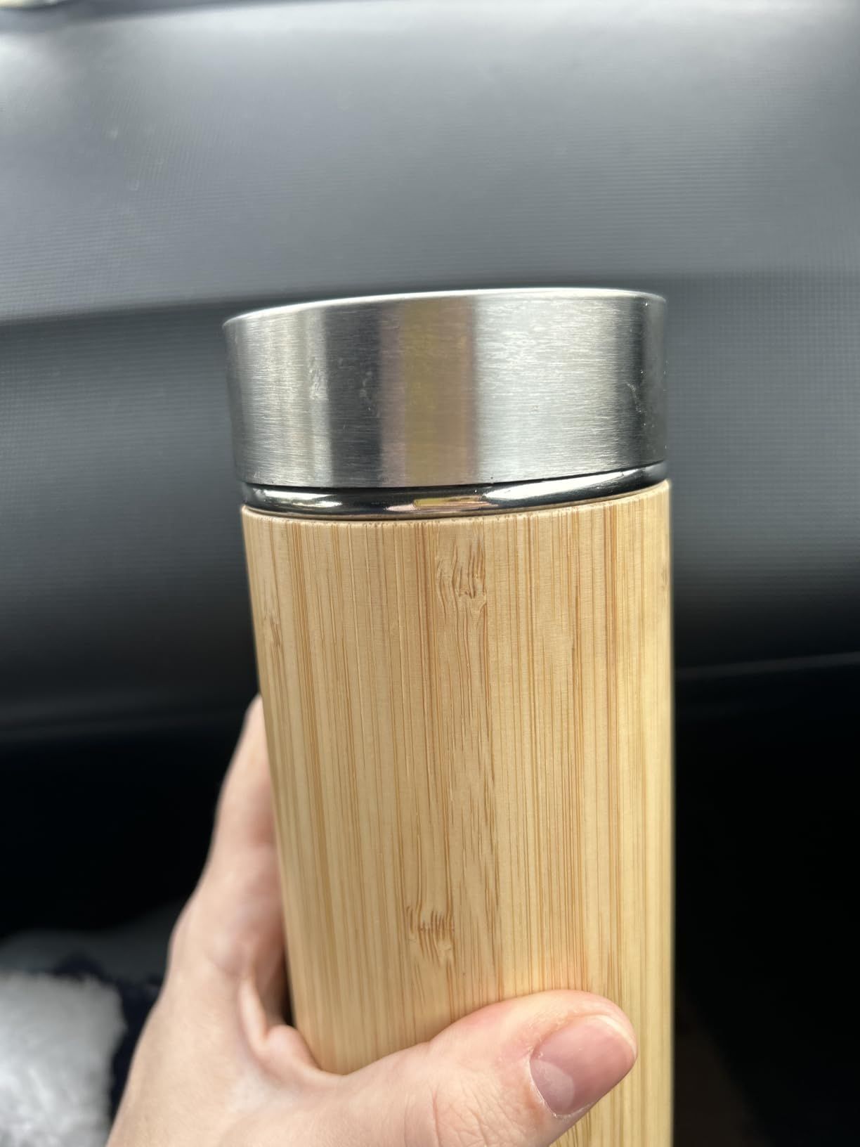 LeafLife Infuseur thé Bouteille en Bambou Premium avec Filtre 500ml – Préserve le Froid et la Chaleur pendant 12h – Bouteille infusion Isolée sous Vide